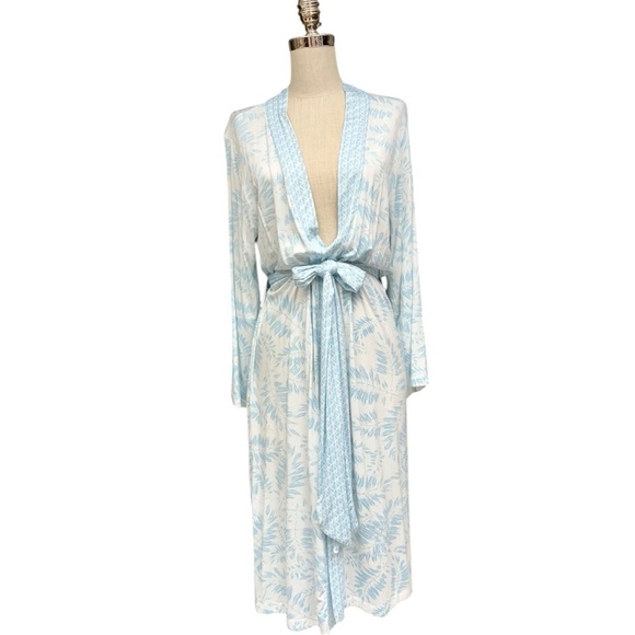 Hale Bob Blue Mid-Length Robe - Size Medium and Large Available NWT - Picture 4 of 15